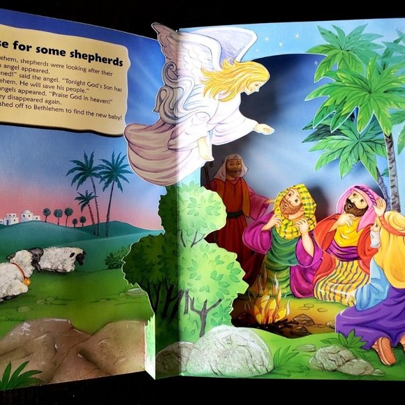 RARE - The Very First Christmas by Juliet David (2008, Hardcover) 3D Pop-Up Book - Picture 5 of 8